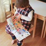 Schlafsack mit Ärmeln und rutschfesten Socken – Vichy red and blue - TOG 2.5