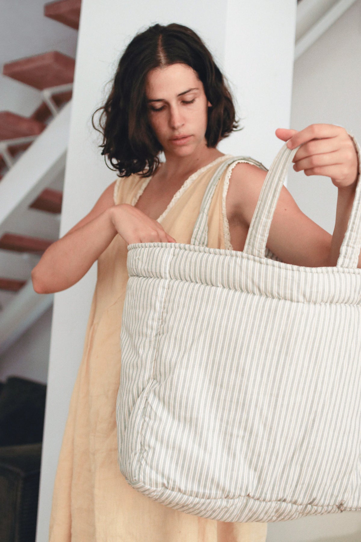 Shopper bag - Blue Stripes