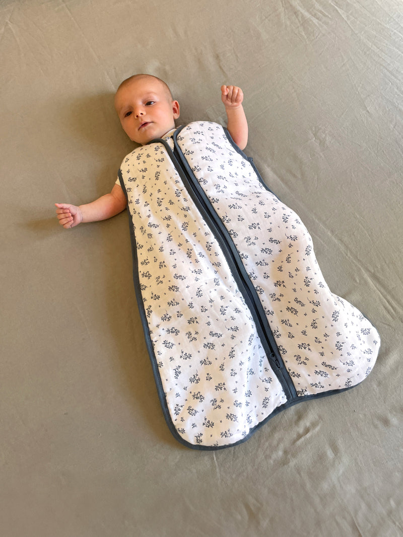 BABY SLEEPING BAG - OCEAN - TOG 1 - COTTON MUSLIN