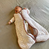Baby sleeping bag - Cotton muslin - Floral Pink - TOG 2.5