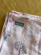 MUSLIN COTTON BLANKET - FOREST