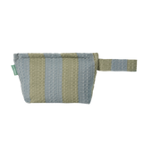 Neceser - Khaki & Blue Stripes