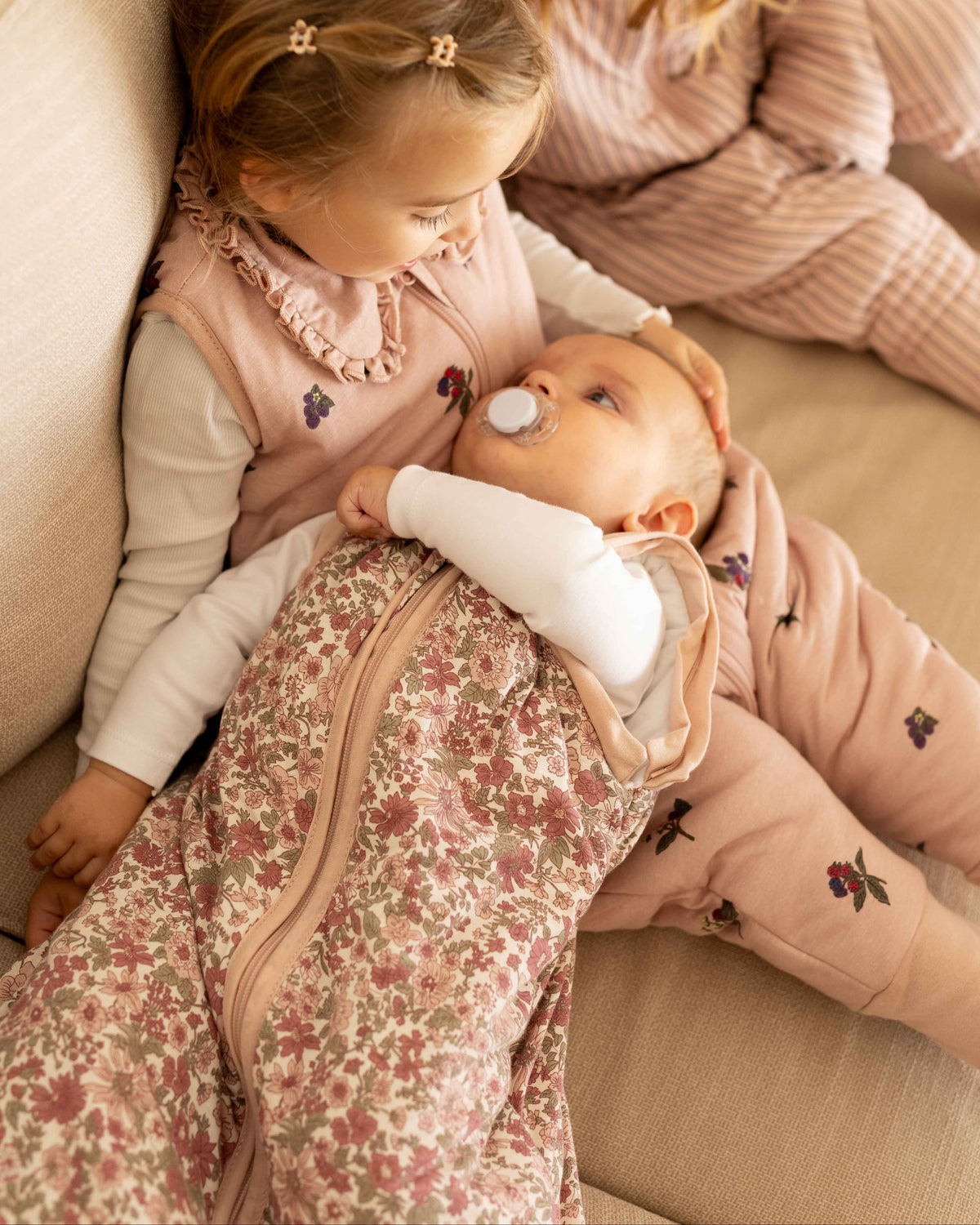 Baby sleeping bag with sleeves - Winter Commelina - TOG 2.5