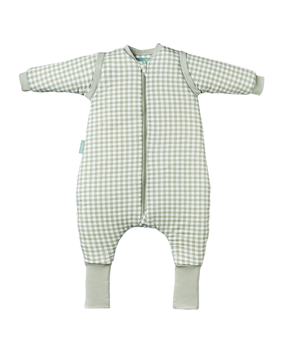 Schlafsack mit Ärmeln und rutschfesten Socken mit Ärmeln und rutschfesten Socken – Mint tea – TOG 2.5