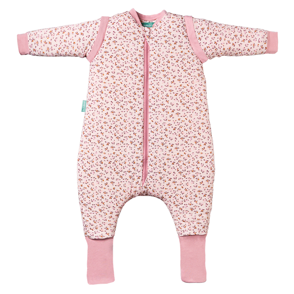 SLEEPING JUMPSUIT - MISTY ROSE - TOG 2.5 - WITH SOCKS AND SLEEVES