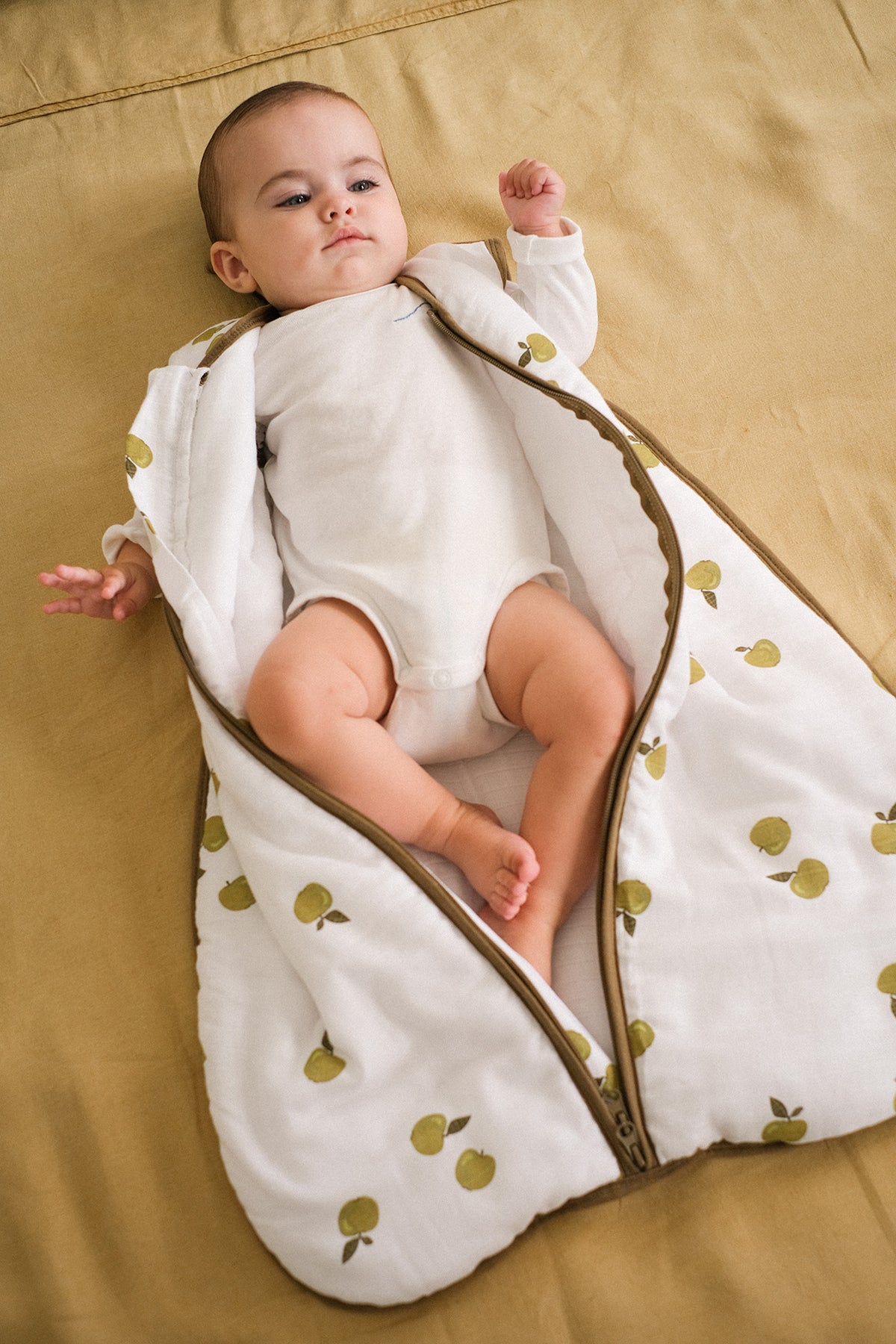 Babyschlafsack - Bambus Musselin - Apples - TOG 2.5