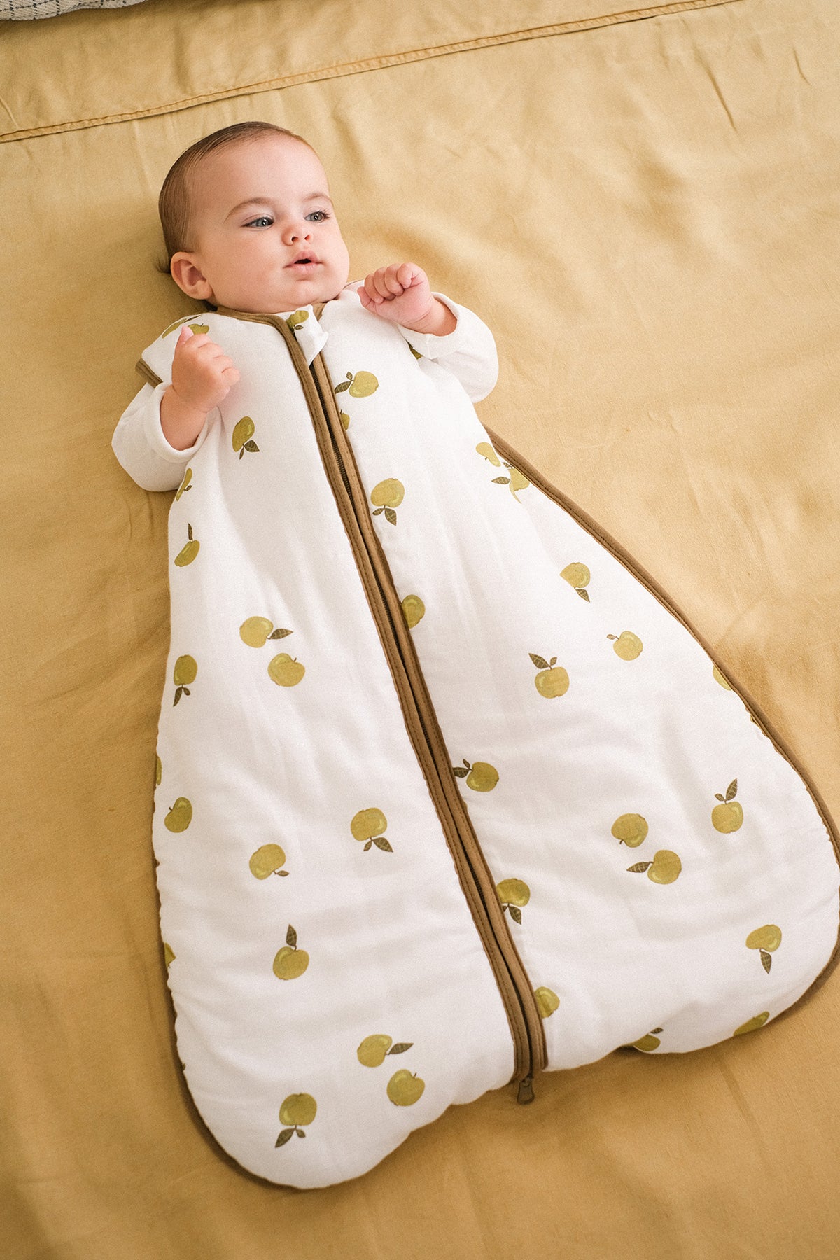 Babyschlafsack - Bambus Musselin - Apples - TOG 2.5