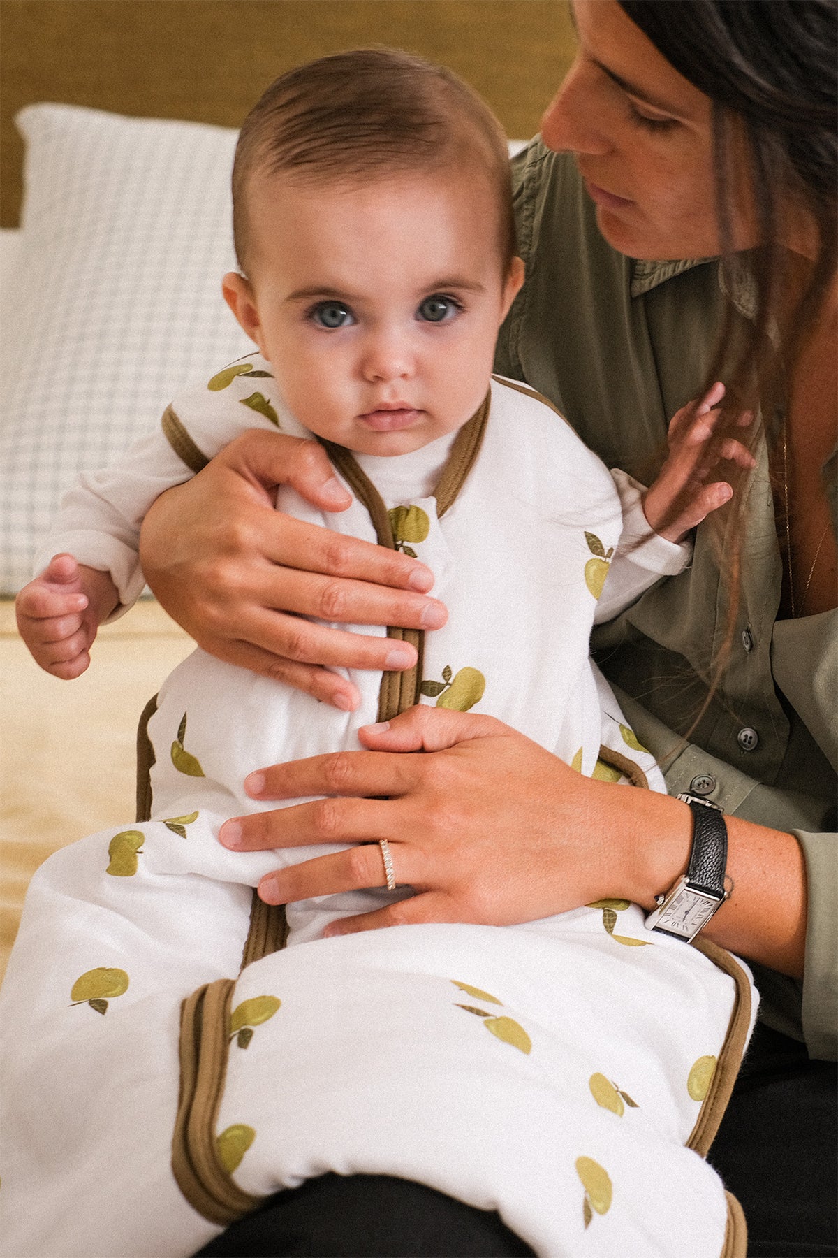Babyschlafsack - Bambus Musselin - Apples - TOG 2.5