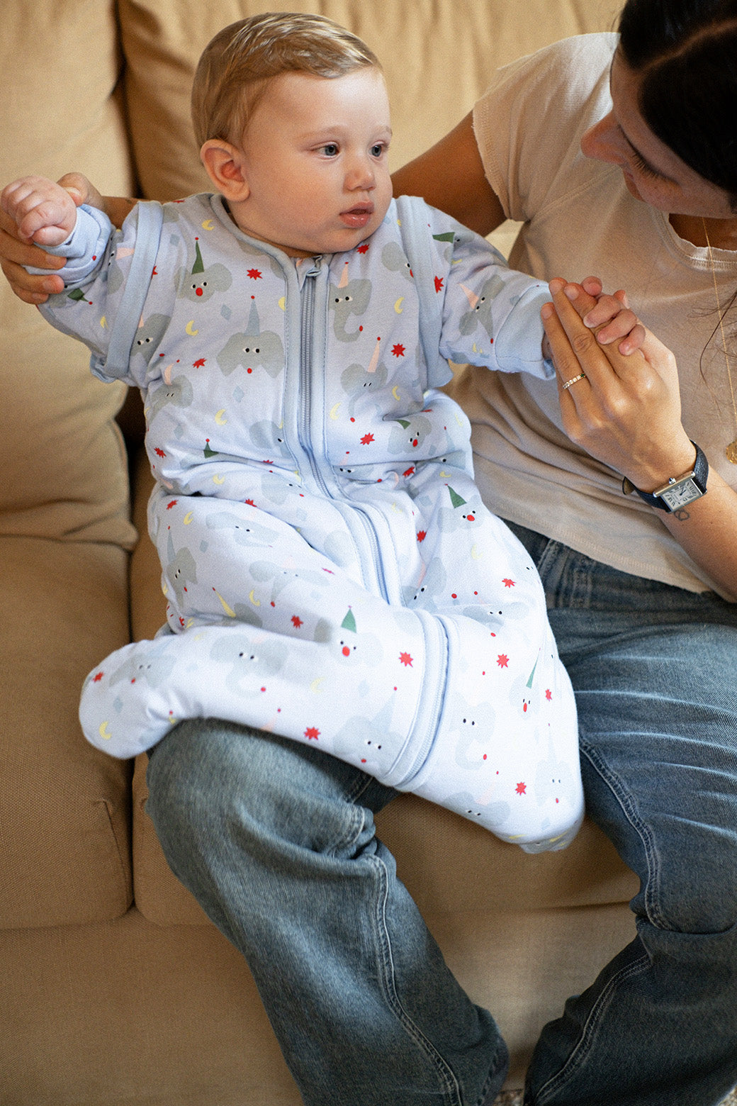 Saco de dormir bebé con mangas - Animal party - TOG 2.5