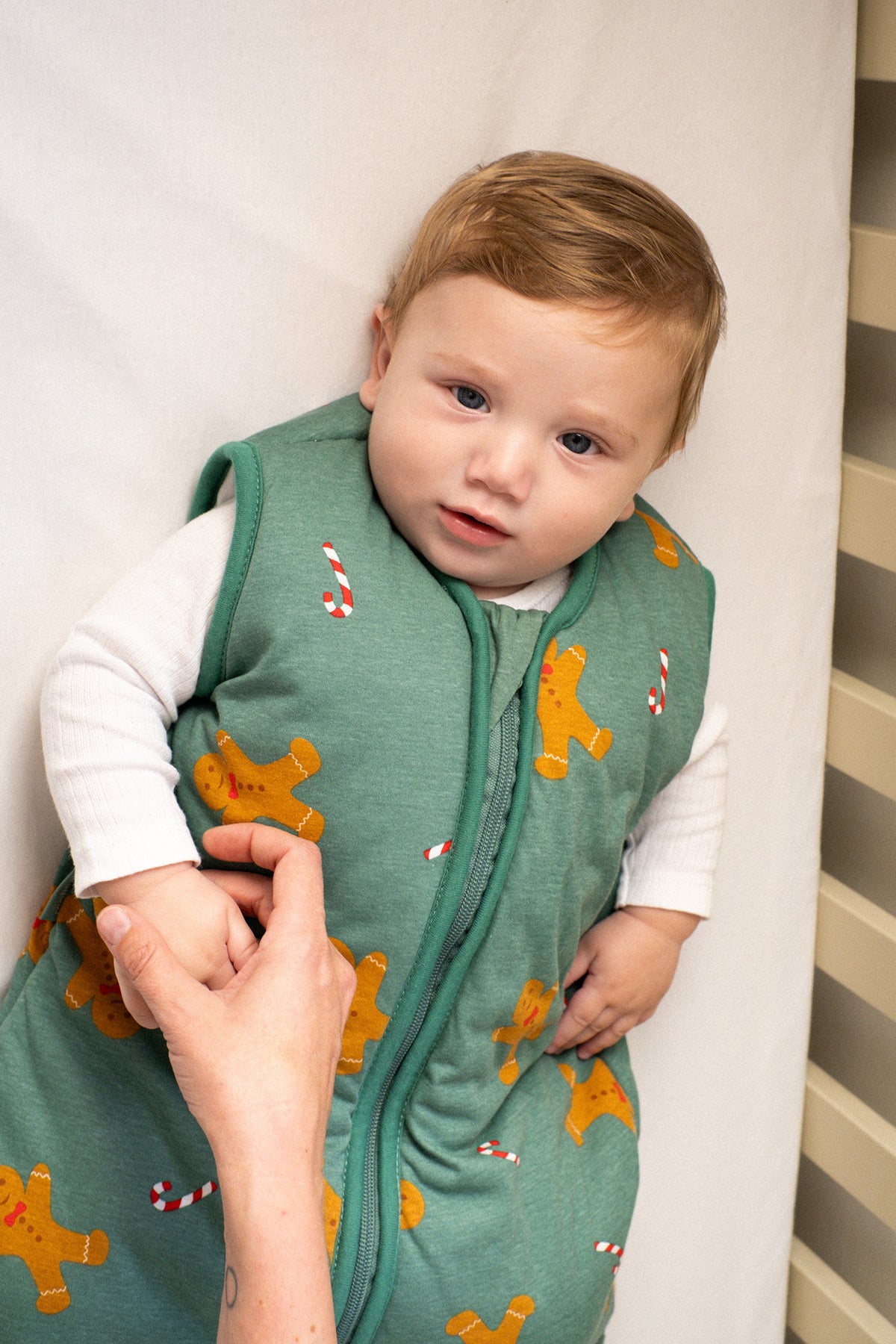 Gingerbread Siblings Pack (2 products): Sleeping jumpsuit and baby sleeping bag (TOG 2.5)