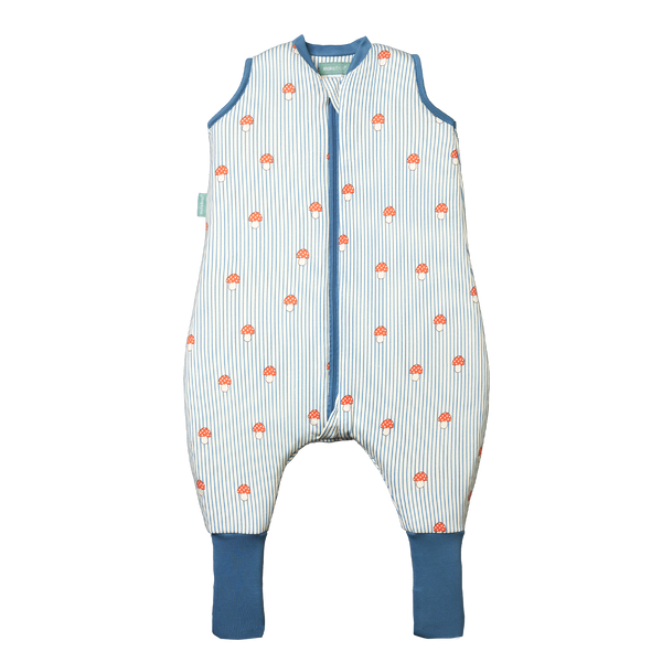 SLEEPING JUMPSUIT -MUSHROOMS- TOG 1.0 - WITH SOCKS