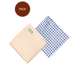 Pack mantas de muselina (2 unidades): Fjord & Vichy Sand
