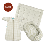 Mint Tea Pack (3 products): baby nest + crawling mat + TOG 2.5 sleeping bag