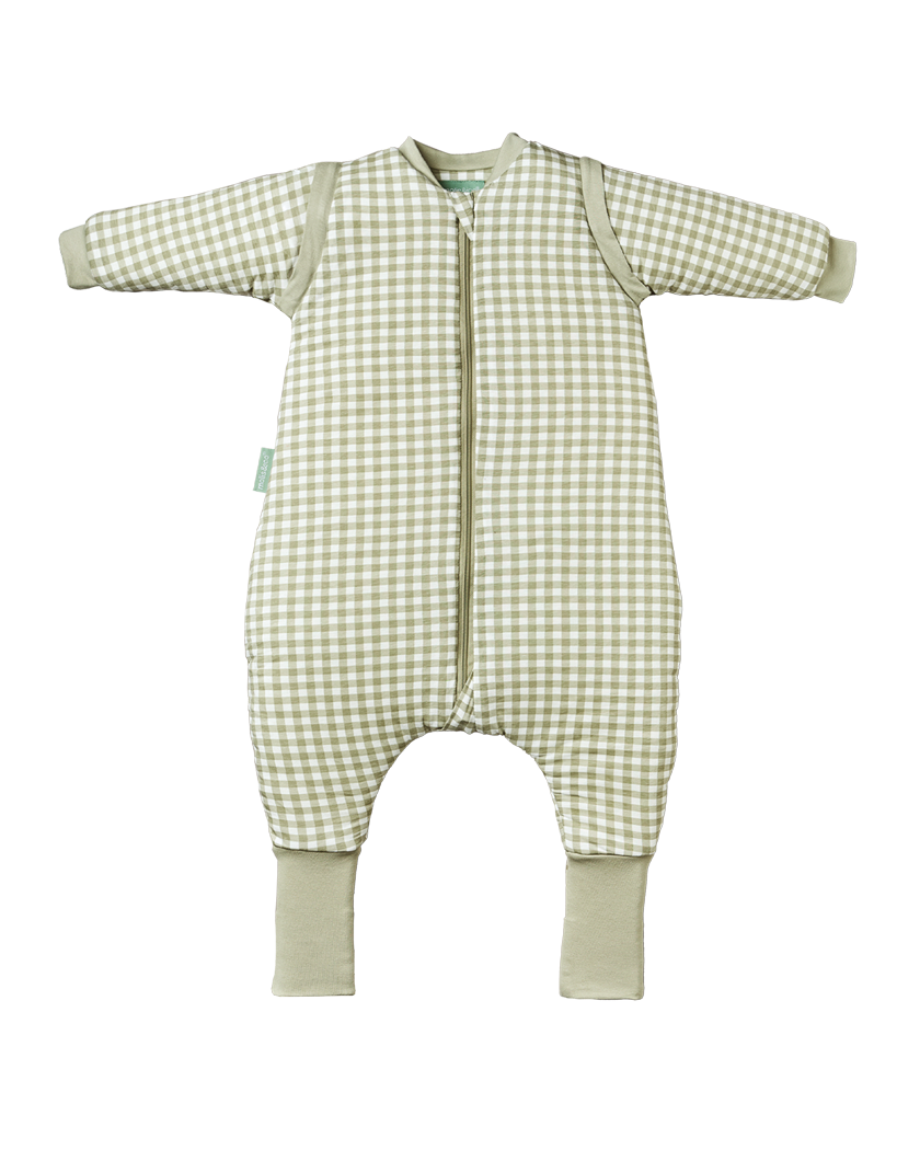 Sleeping jumpsuit with sleeves and socks - Mint Tea - TOG 2.5