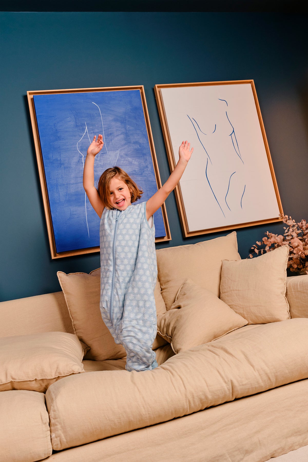 Sleeping jumpsuit with socks - Lotus - TOG