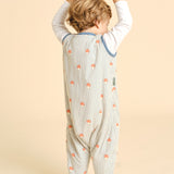 Sleeping jumpsuit with socks - Mushrooms - TOG 1