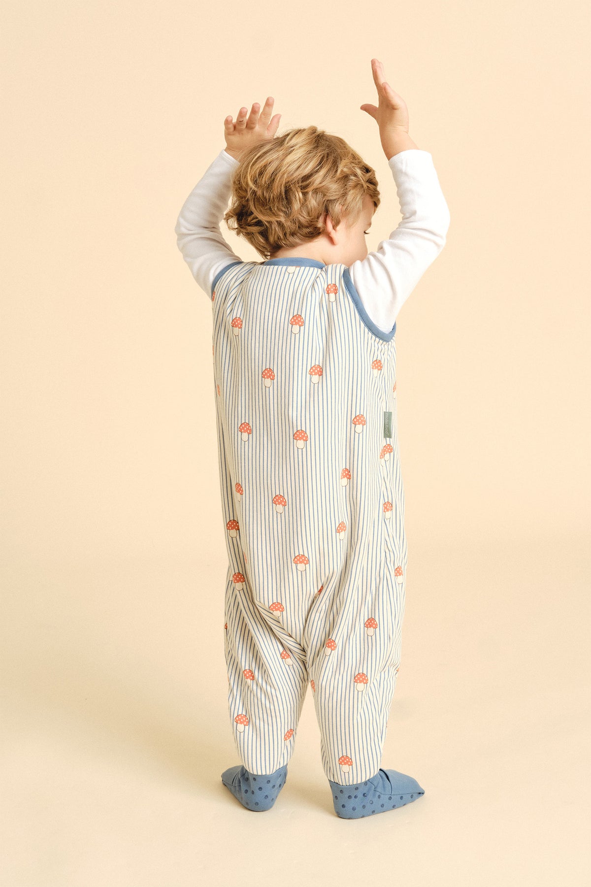 Sleeping jumpsuit with socks - Mushrooms - TOG 1
