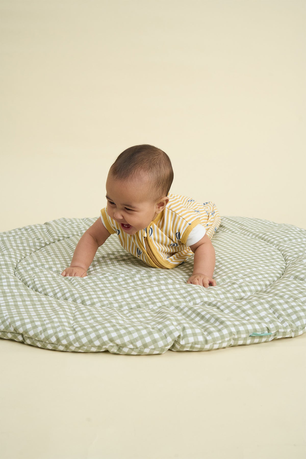 Rounded crawling mat - Mint Tea