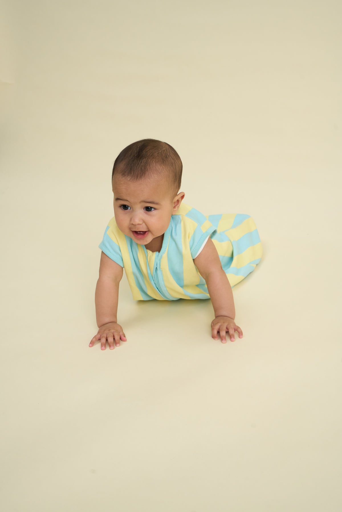 Saco de dormir bebé - Blue Sunshine Stripes - TOG 0.5