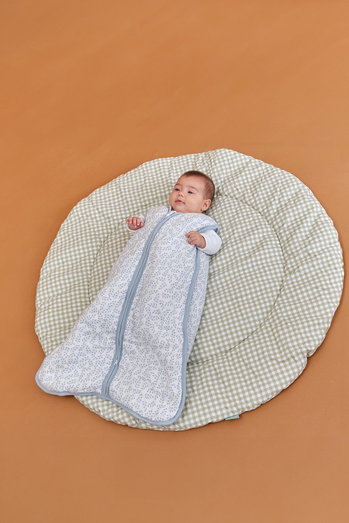 Rounded crawling mat - Mint Tea