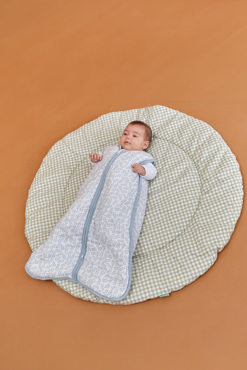 Rounded CRAWLING BLANKET - MINT TEA