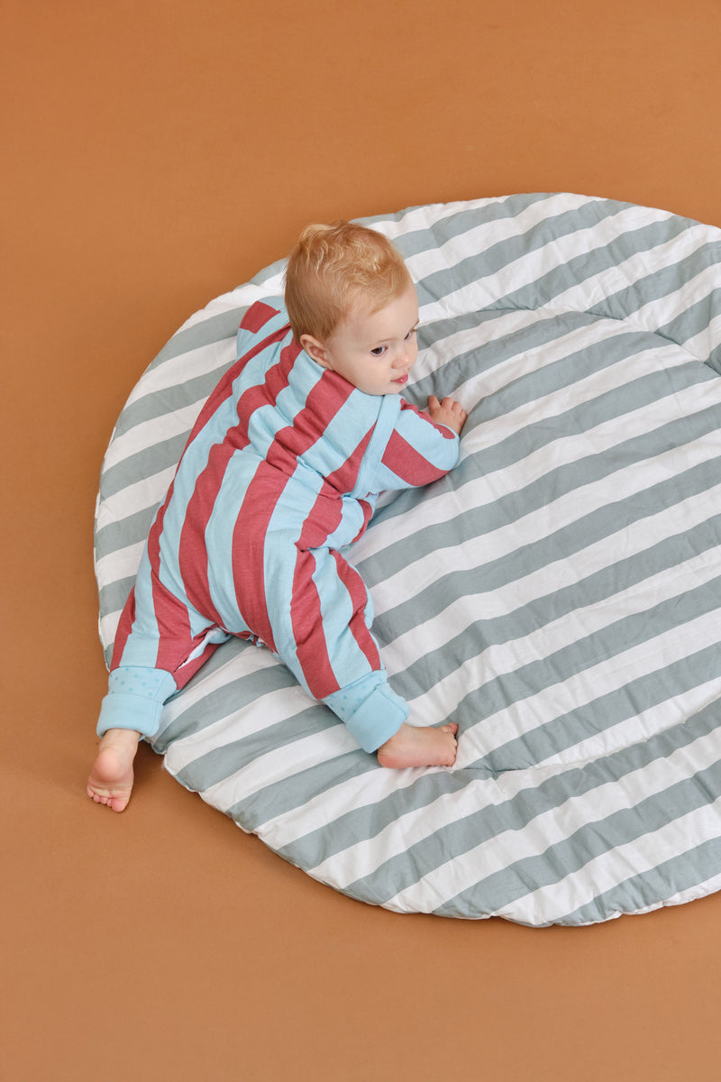 SLEEPING JUMPSUIT- MAGIC STRIPES - TOG 2.5 - WITH SOCKS AND SLEEVES