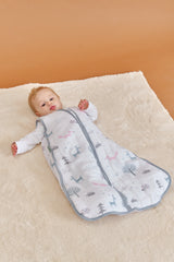 BABY SLEEPING BAG - FOREST - TOG 2.5 - COTTON MUSLIN