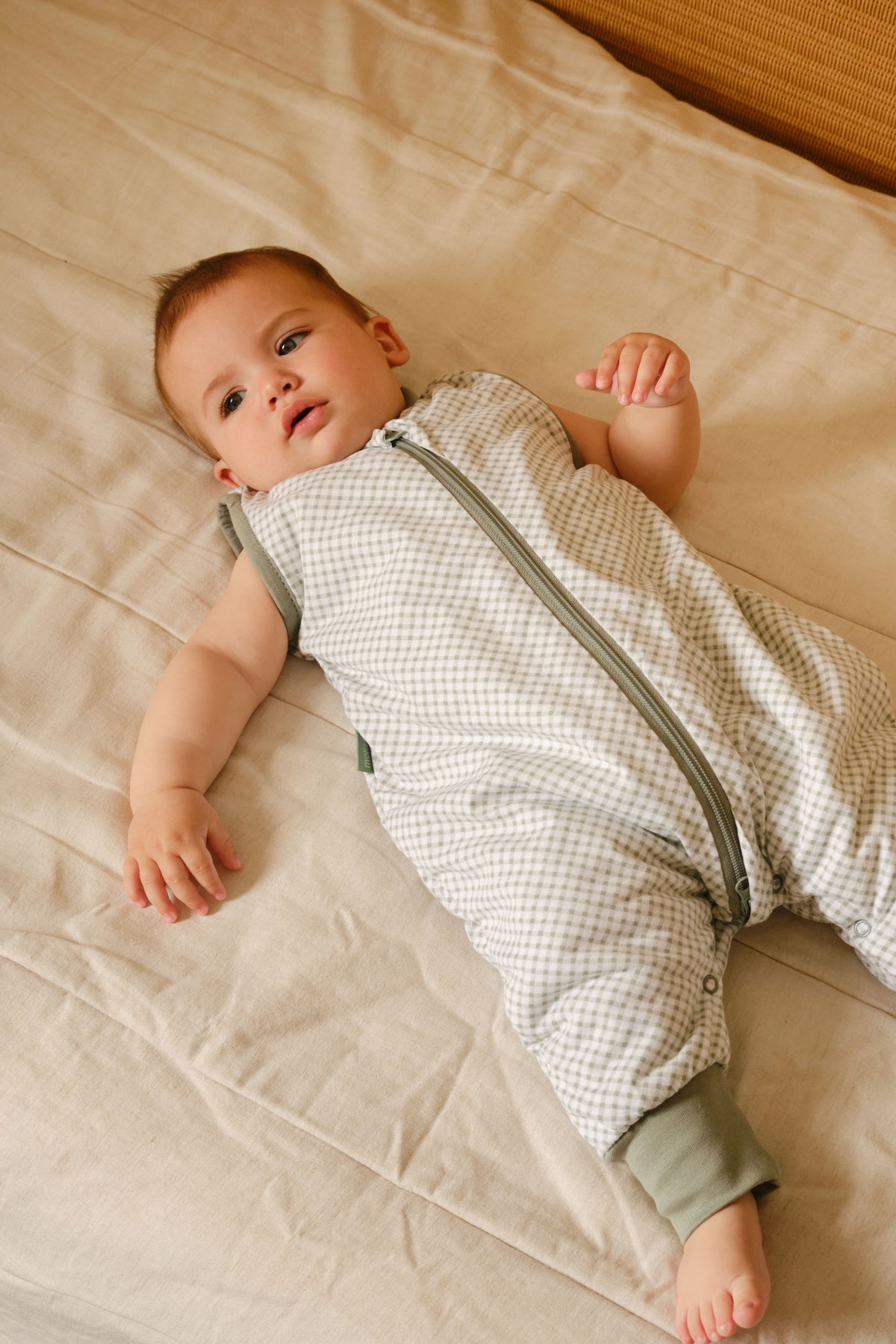 Sleeping jumpsuit - Vichy Green - TOG 1