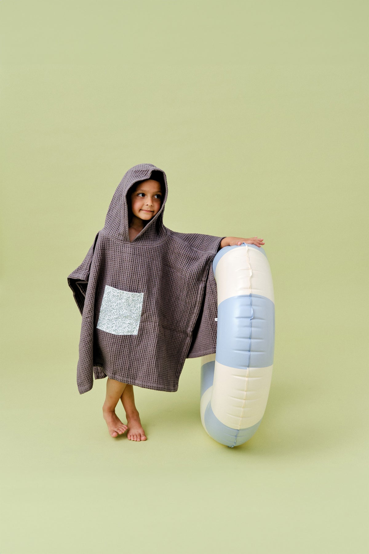Poncho de natation - Gris anthracite