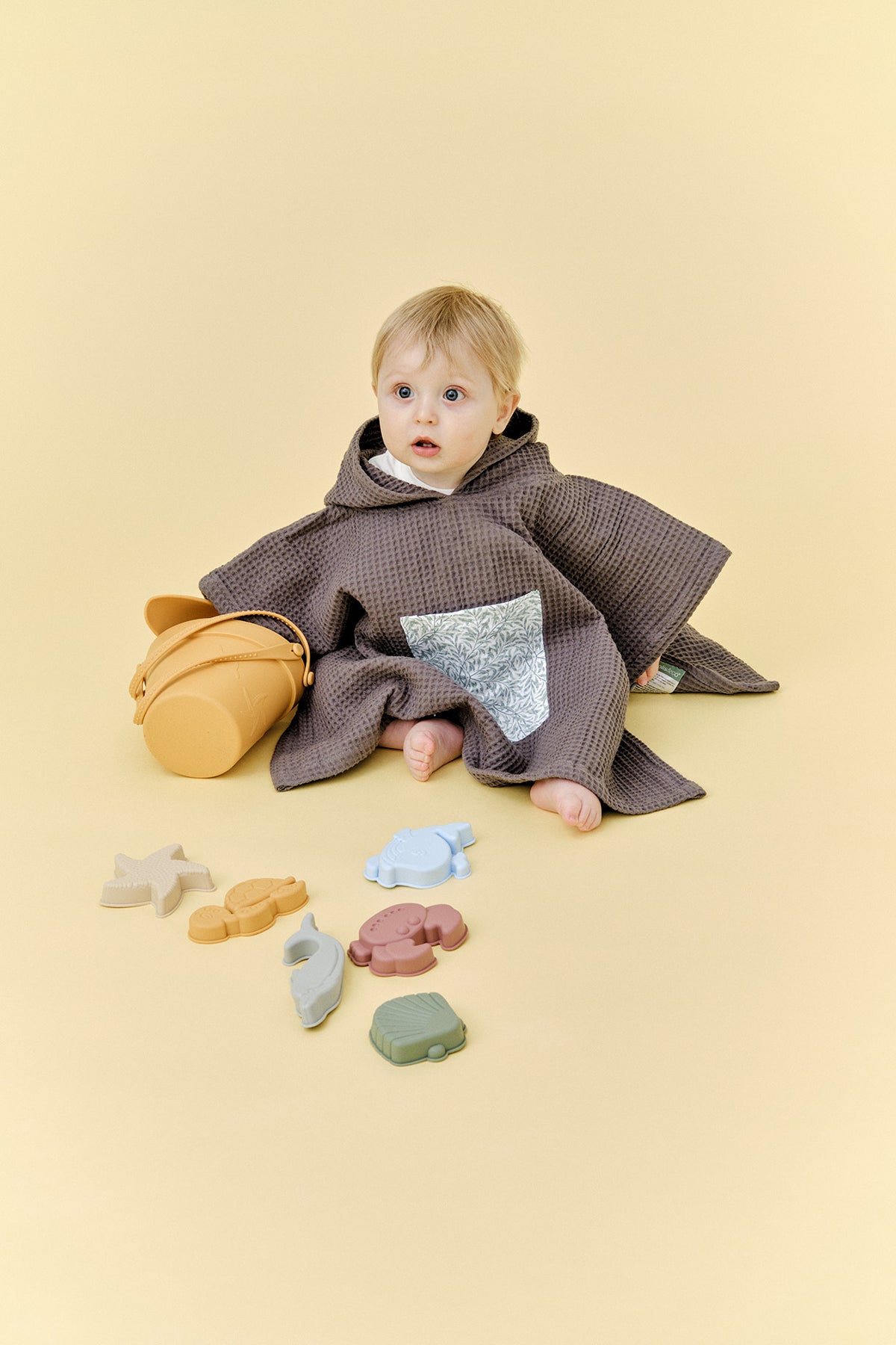 Poncho de natation - Gris anthracite
