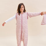 Schalfsack mit Ärmeln und rutschfesten Socken  – Misty Rose – TOG 2.5