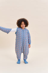 SLEEPING JUMPSUIT- WILD ORCHID - TOG 2.5 - WITH SOCKS AND SLEEVES