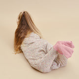 Schlafsack mit Füßen und rutschfesten Socken - Pastel Floral - TOG 2.5