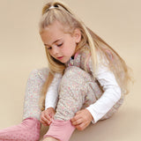 Schlafsack mit Füßen und rutschfesten Socken - Pastel Floral - TOG 2.5