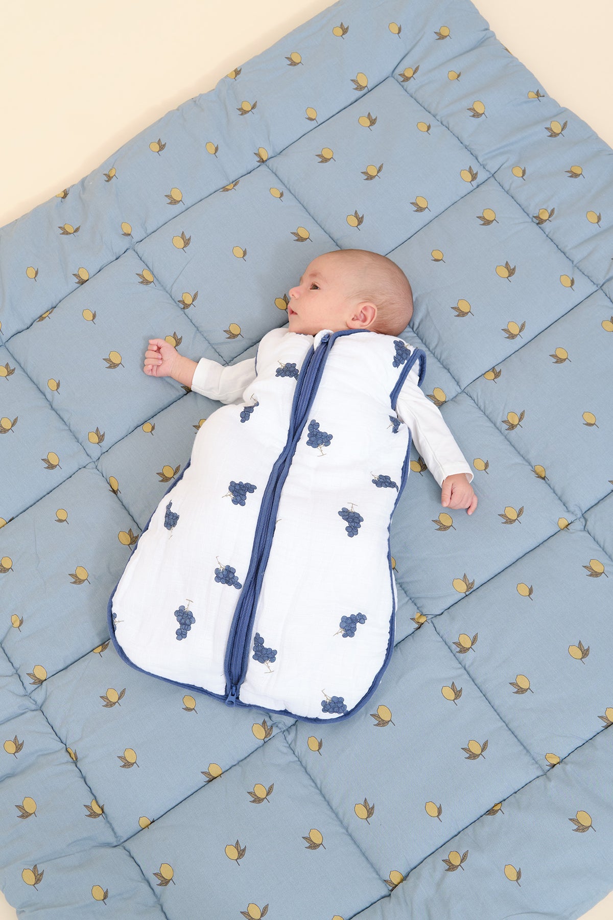 Babyschlafsack - Bambus Musselin - Grapes - TOG 2.5