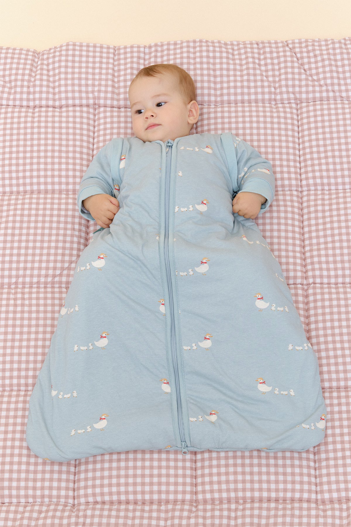 Baby sleep sack with sleeves - Duck Family - TOG 2.5
