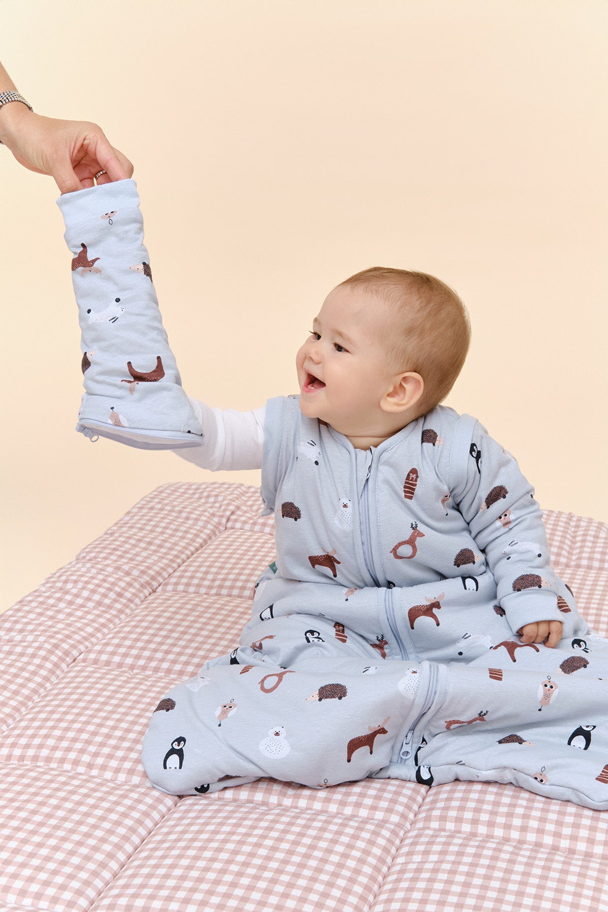 Baby sleep sack with sleeves - Winter Animals - TOG 2.5