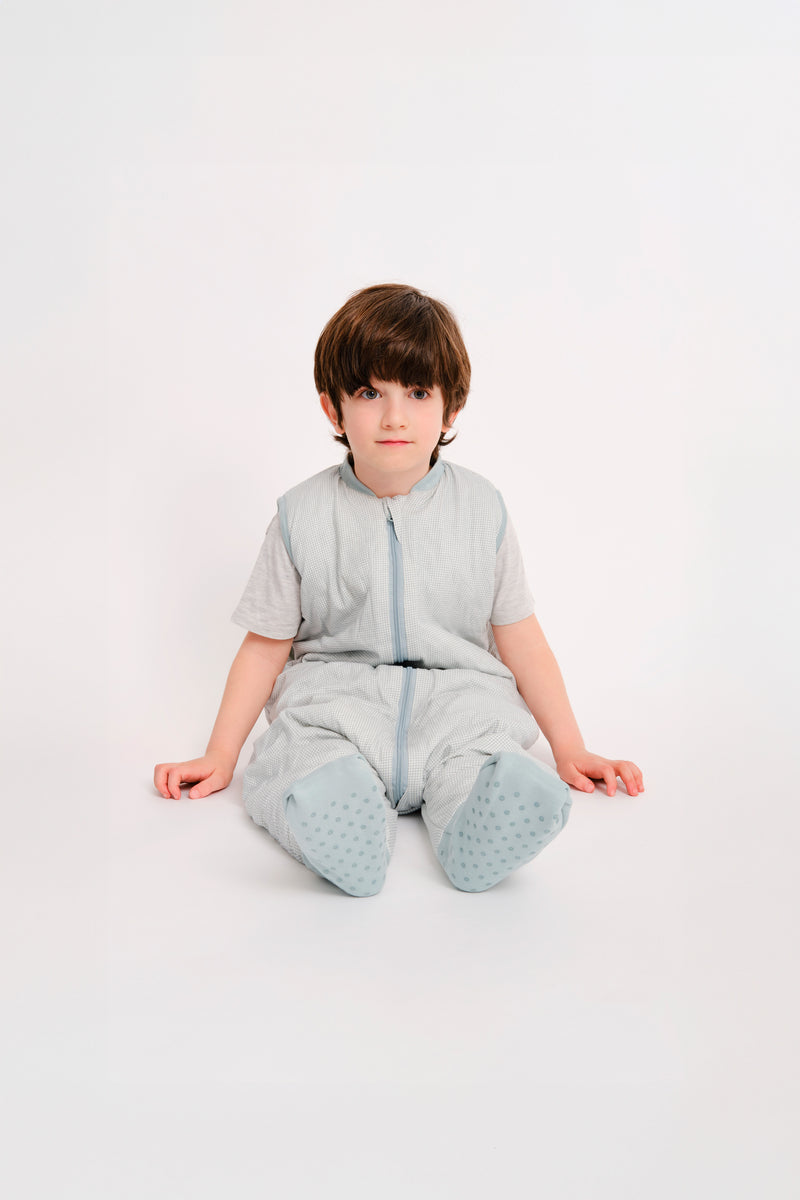 SLEEPING JUMPSUIT - LAGOON - TOG 1.0 - WITH SOCKS