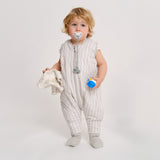Sleeping jumpsuit with socks - Dawn Stripes - TOG 1
