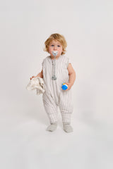 SLEEPING JUMPSUIT - DAWN STRIPES - TOG 1.0 - WITH SOCKS