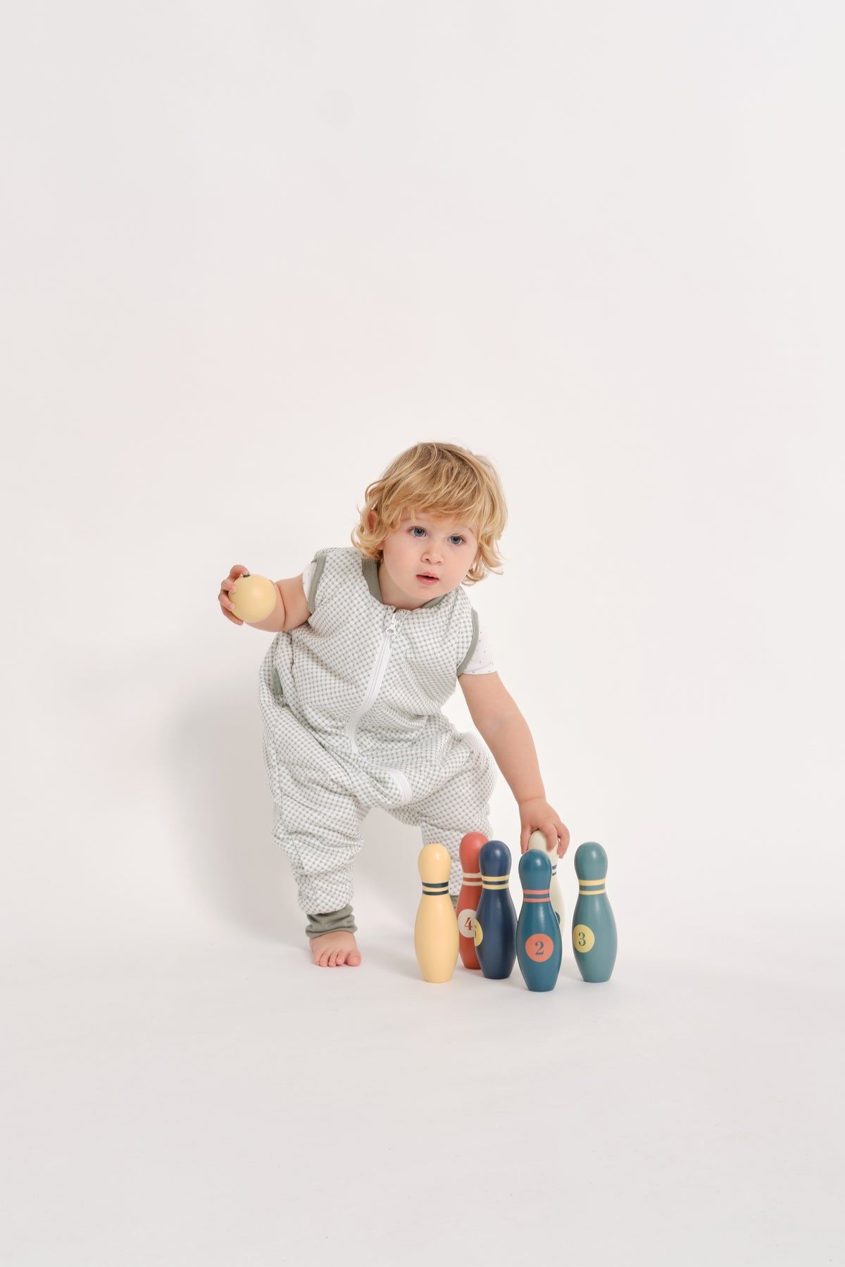 Sleeping jumpsuit - Vichy Green - TOG 1