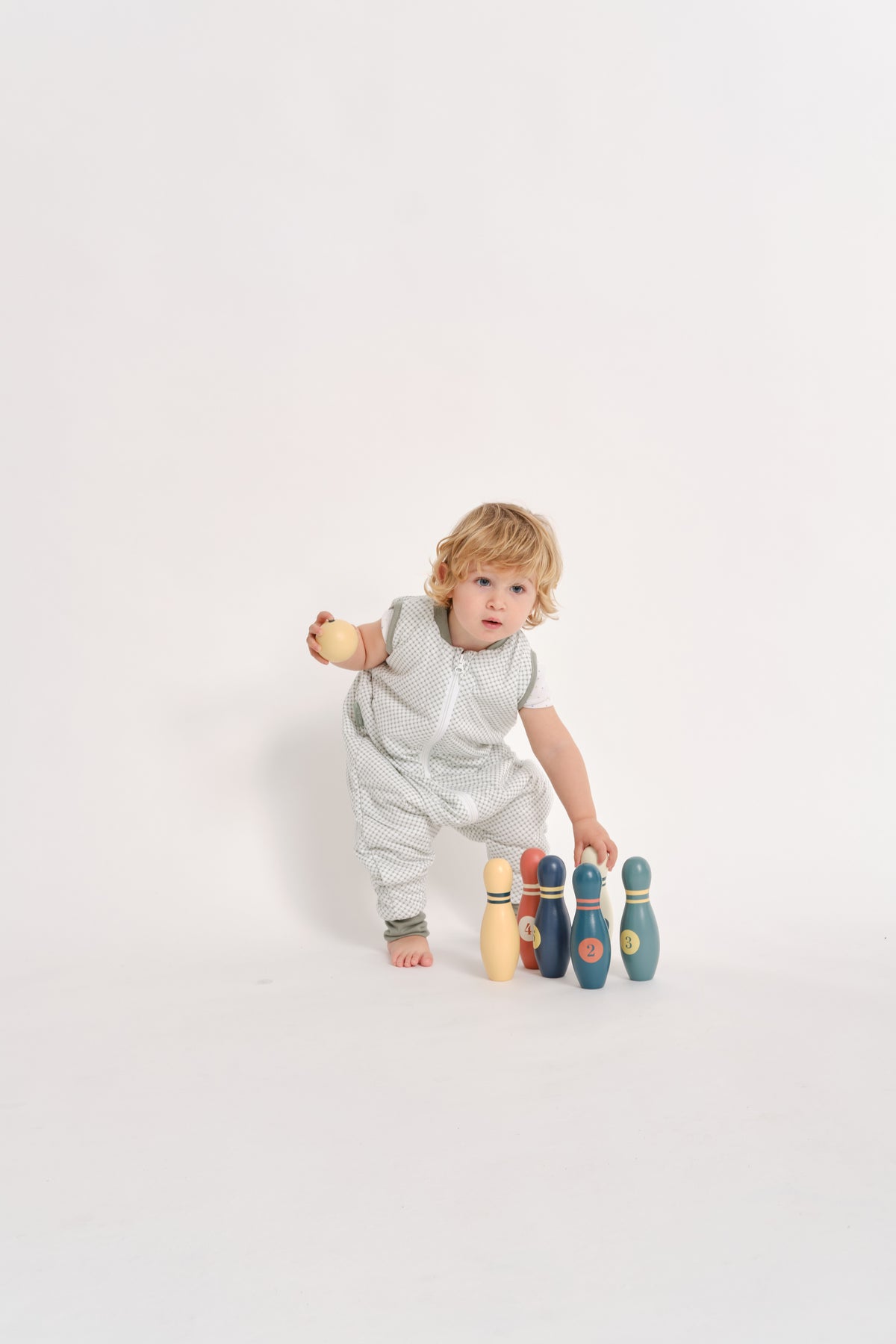 Sleeping jumpsuit - Vichy Green - TOG 1