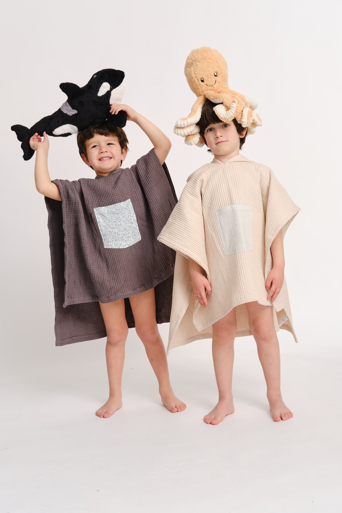 Poncho de natation - Gris anthracite
