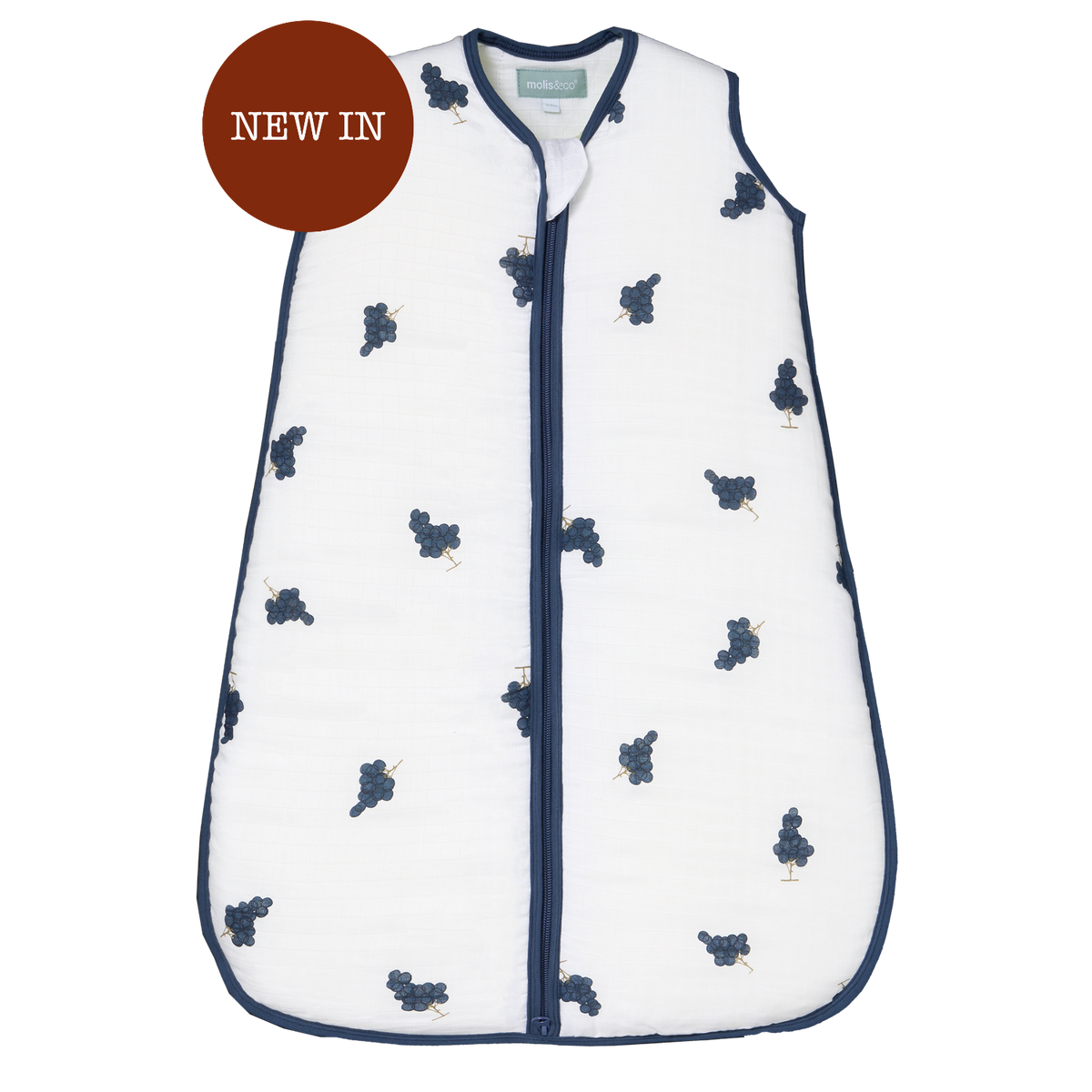 Babyschlafsack - Bambus Musselin - Grapes - TOG 2.5