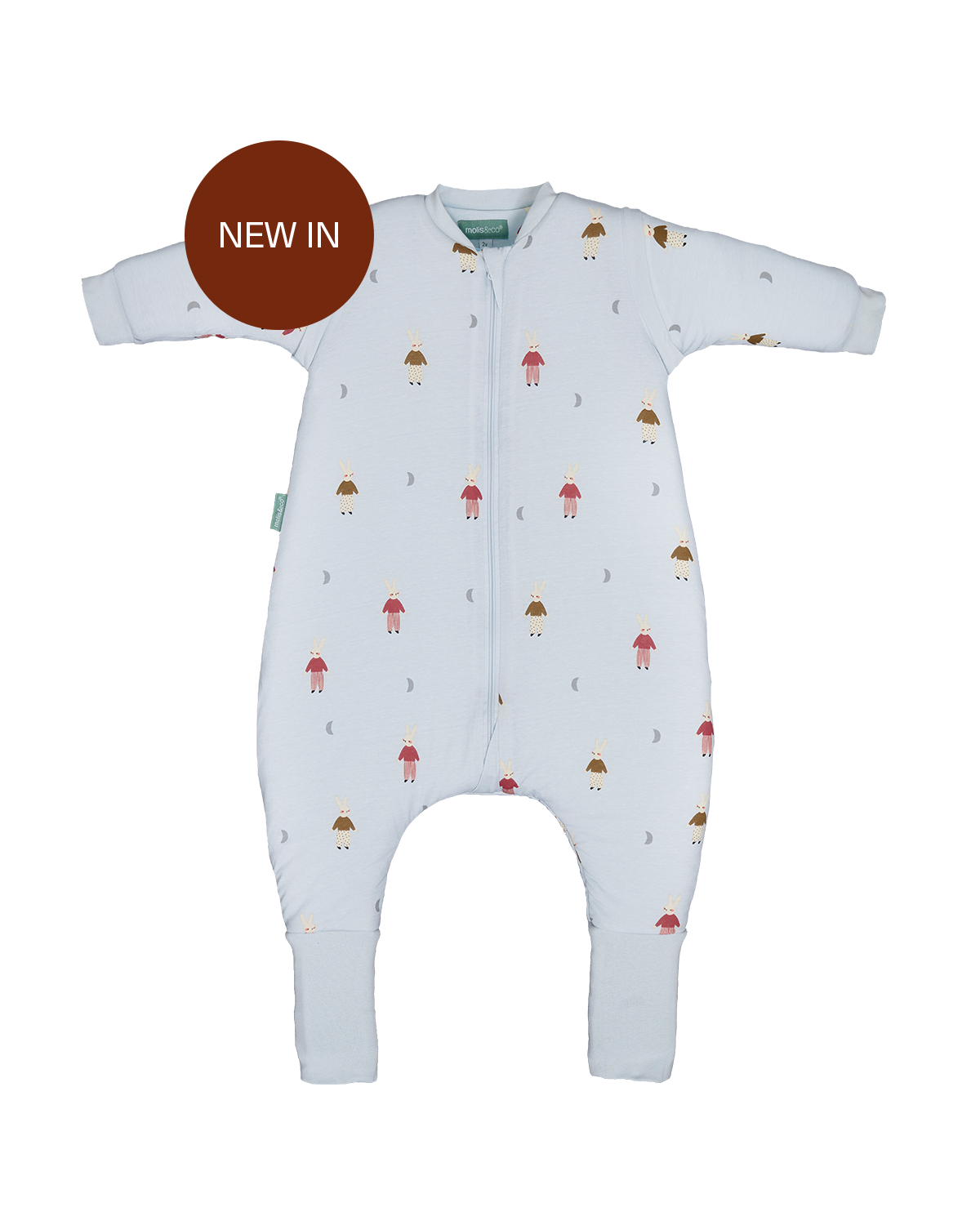 Schlafsack mit Ärmeln und rutschfesten Socken – Sleepy Bunnies - TOG 2.5