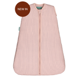 Baby sleeping bag - Navy and Pink Stripes - TOG 2.5