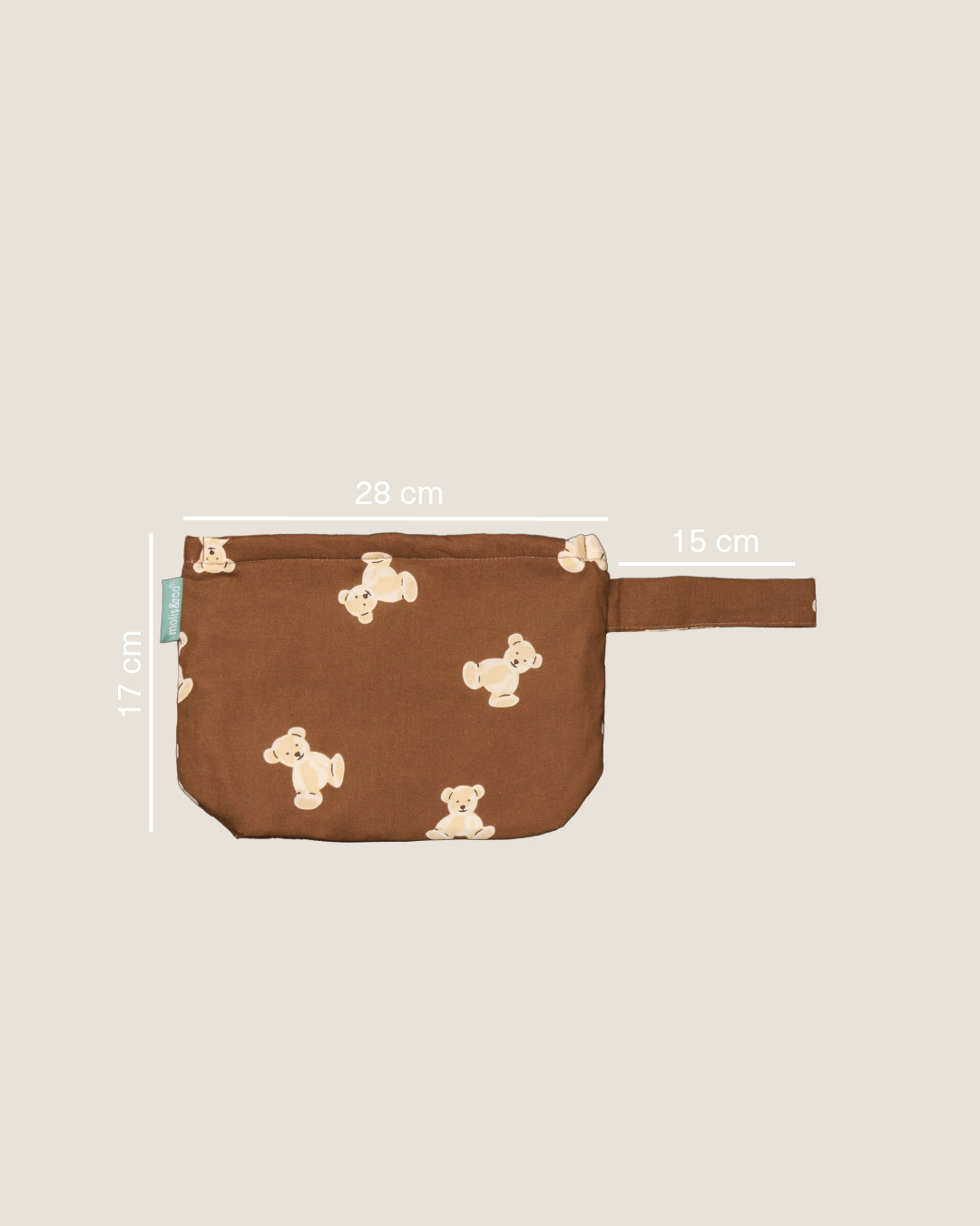 Wash bag - Teddy Mocca