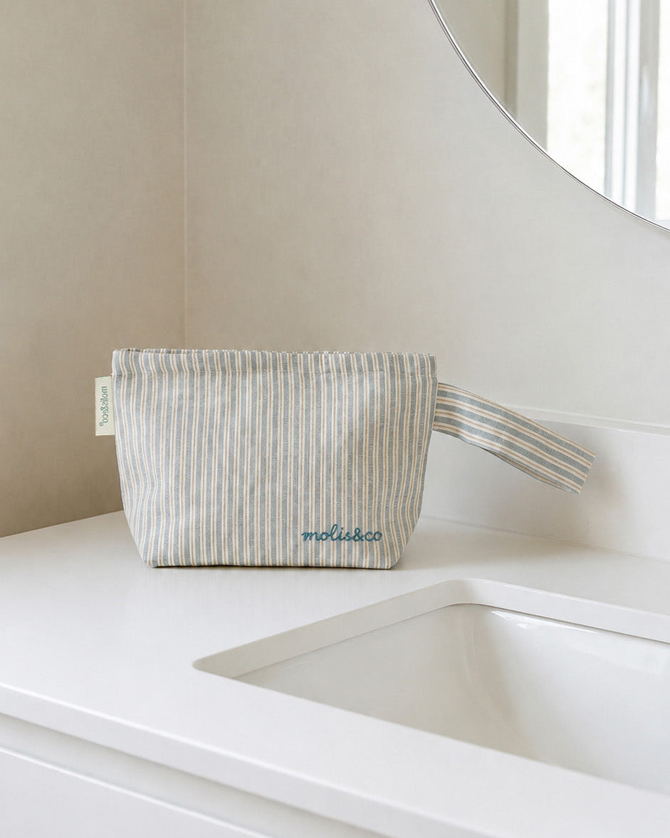 Toiletry bag - Blue Stripes
