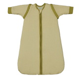 Babyschlafsack mit ärmeln – Olive Green Stripes - TOG 1