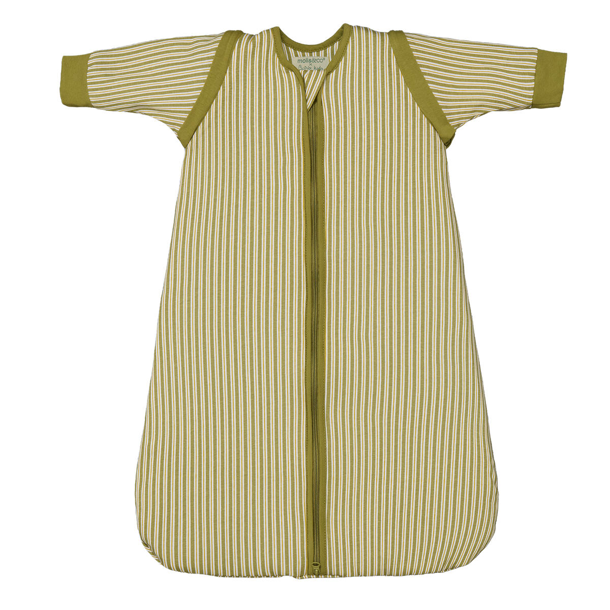 Sacco nanna per neonato con maniche - Olive Green Stripes - TOG 1
